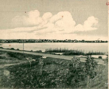 Lata 1910-1915 , Giżycko - panorama miejscowości.